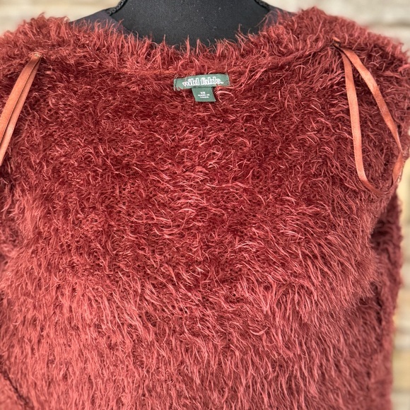 Wild Fable Burgundy Long Sleeve Fuzzy Cardigan: Size XS - Picture 13 of 15